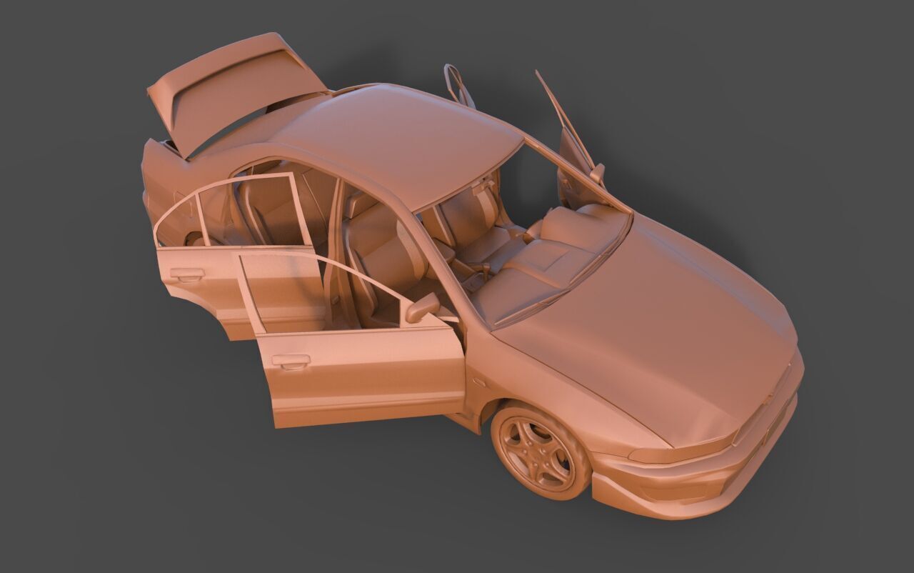 Mitsubishi Galant 3D print model_4