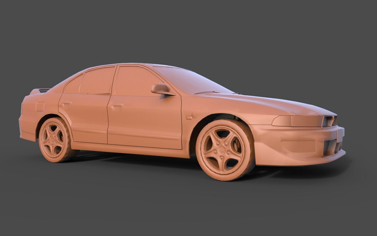 Mitsubishi Galant 3D print model_1