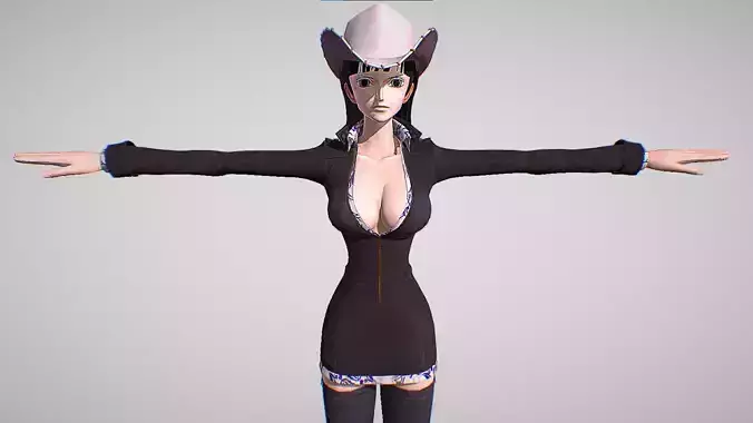 Nico Robin - One Piece - Pirate Warriors Low-poly 3D model