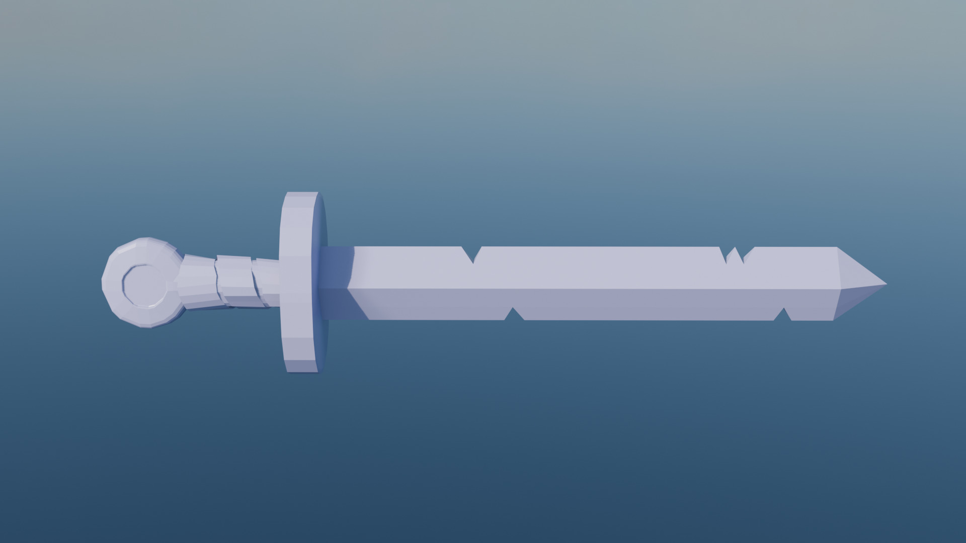 Finn Golden Sword from Adventure Time Low-poly 3D model_2
