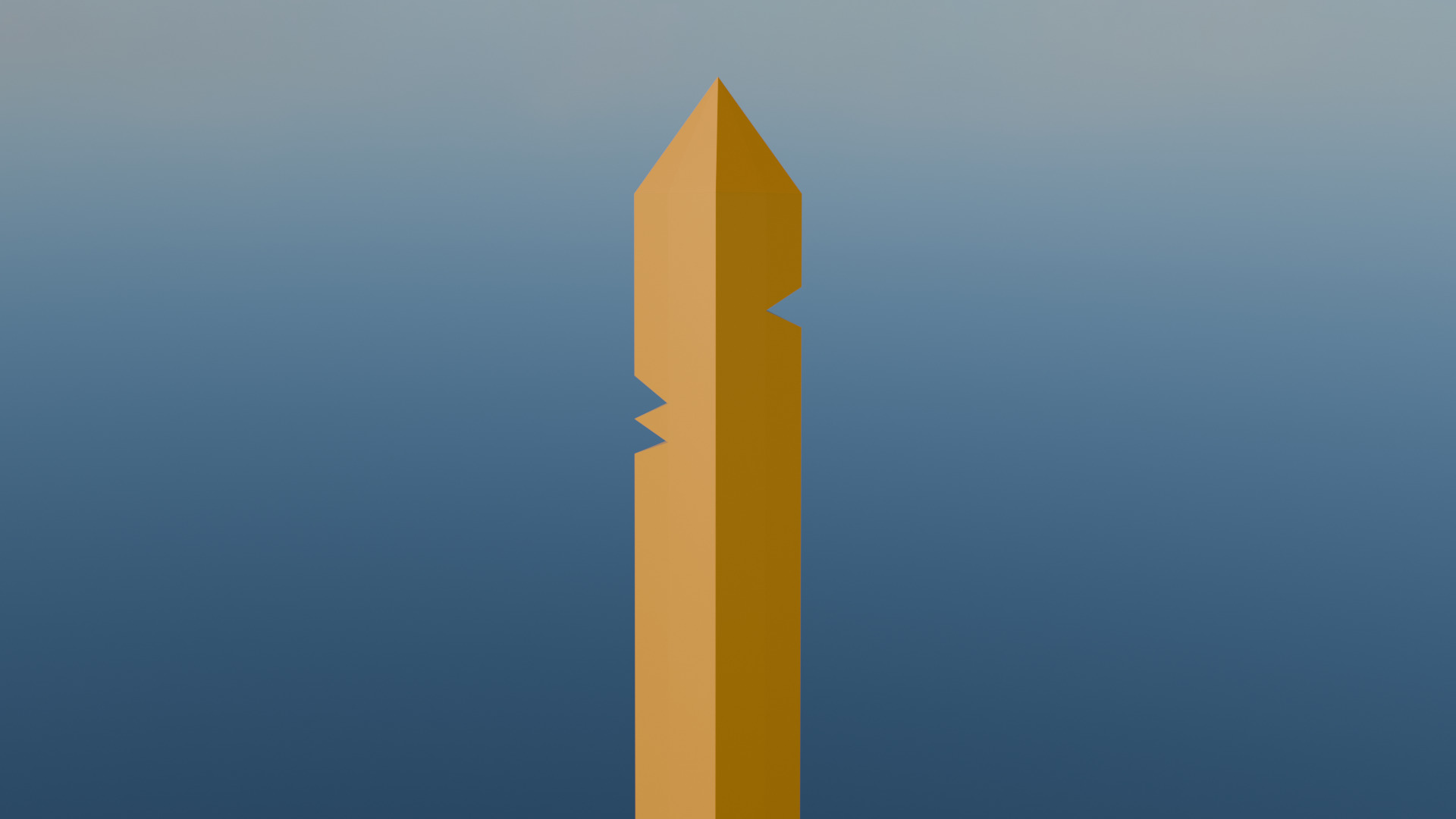 Finn Golden Sword from Adventure Time Low-poly 3D model_10