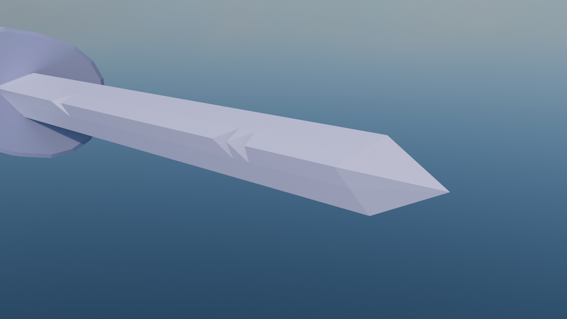 Finn Golden Sword from Adventure Time Low-poly 3D model_8