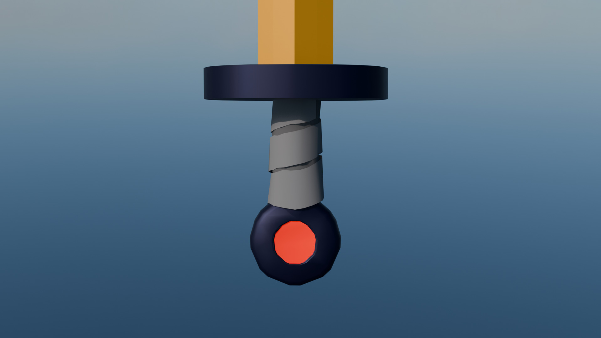 Finn Golden Sword from Adventure Time Low-poly 3D model_16