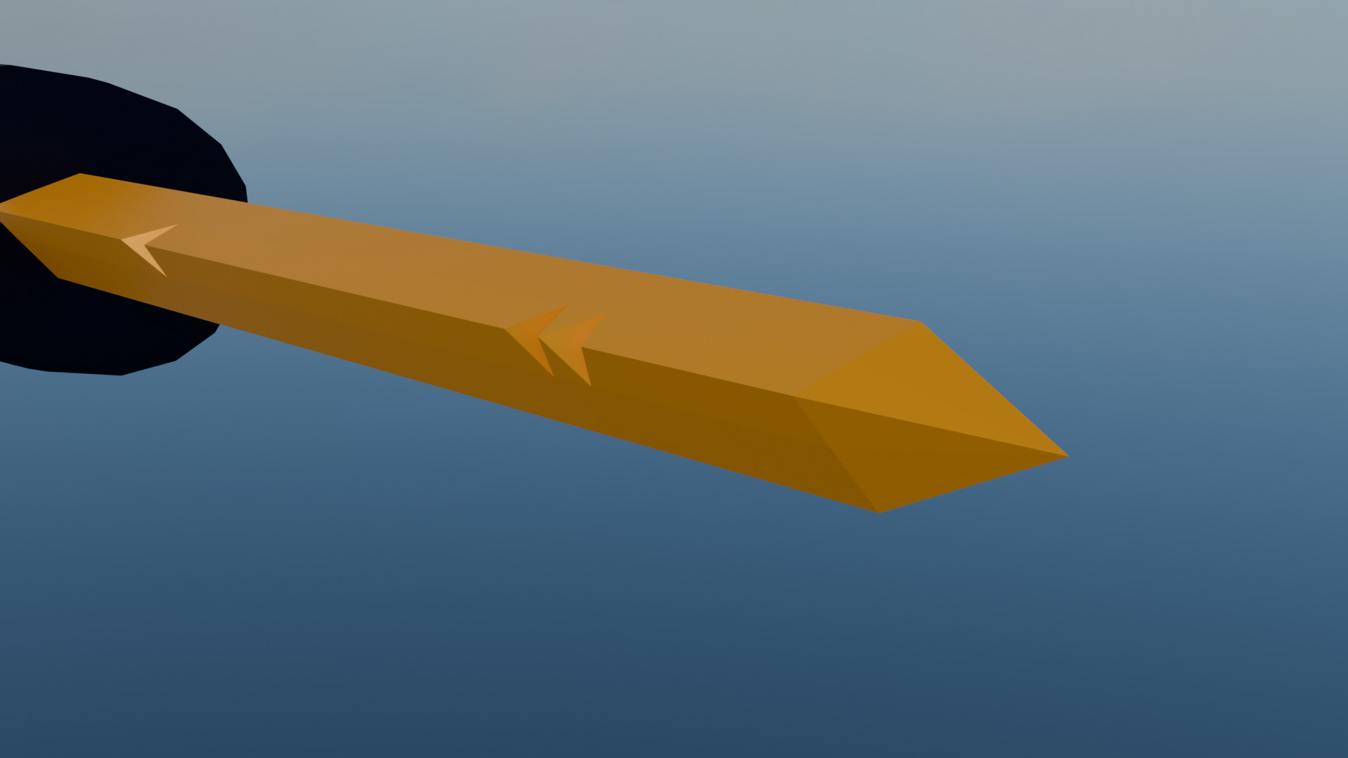 Finn Golden Sword from Adventure Time Low-poly 3D model_7
