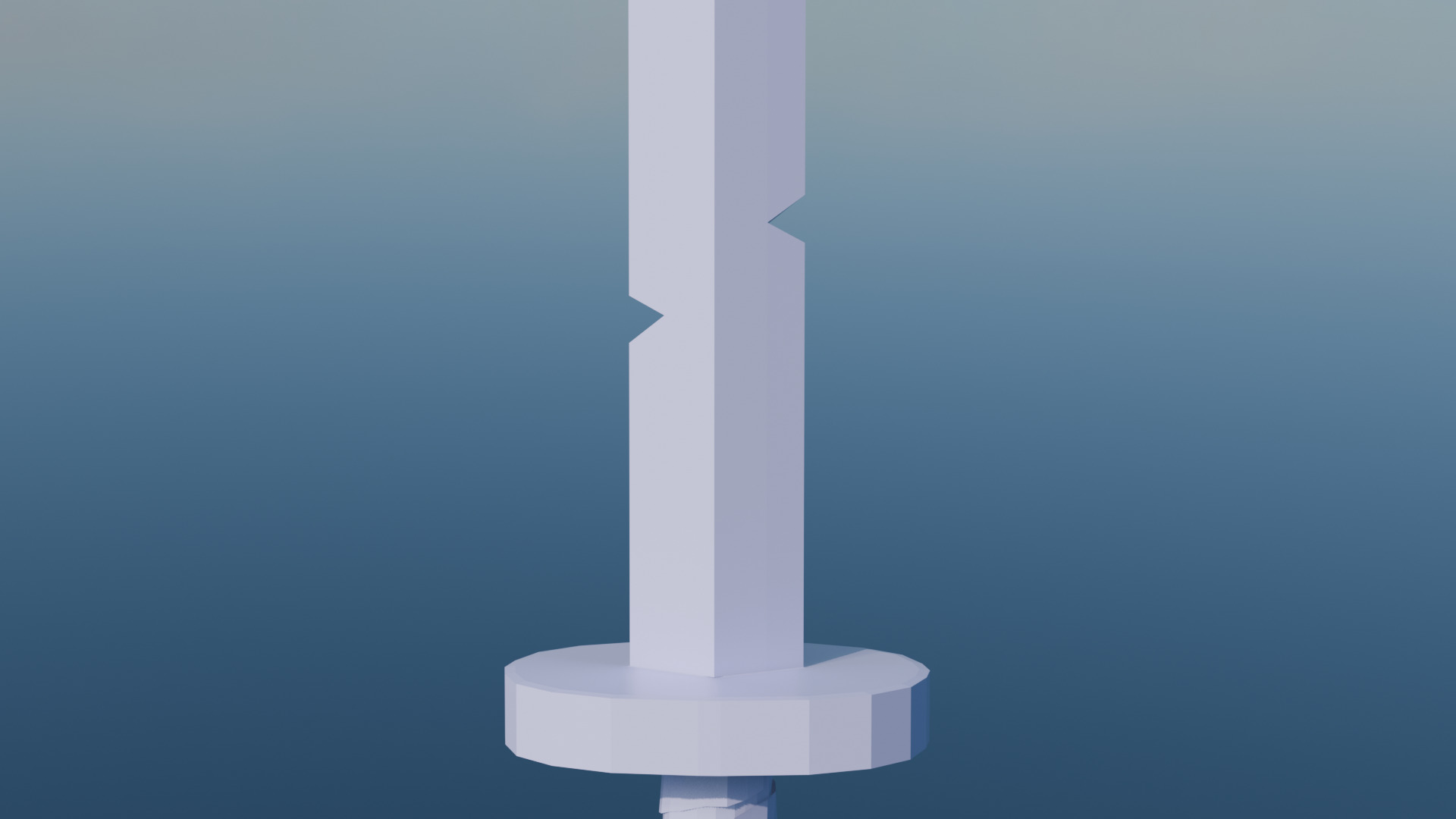 Finn Golden Sword from Adventure Time Low-poly 3D model_14