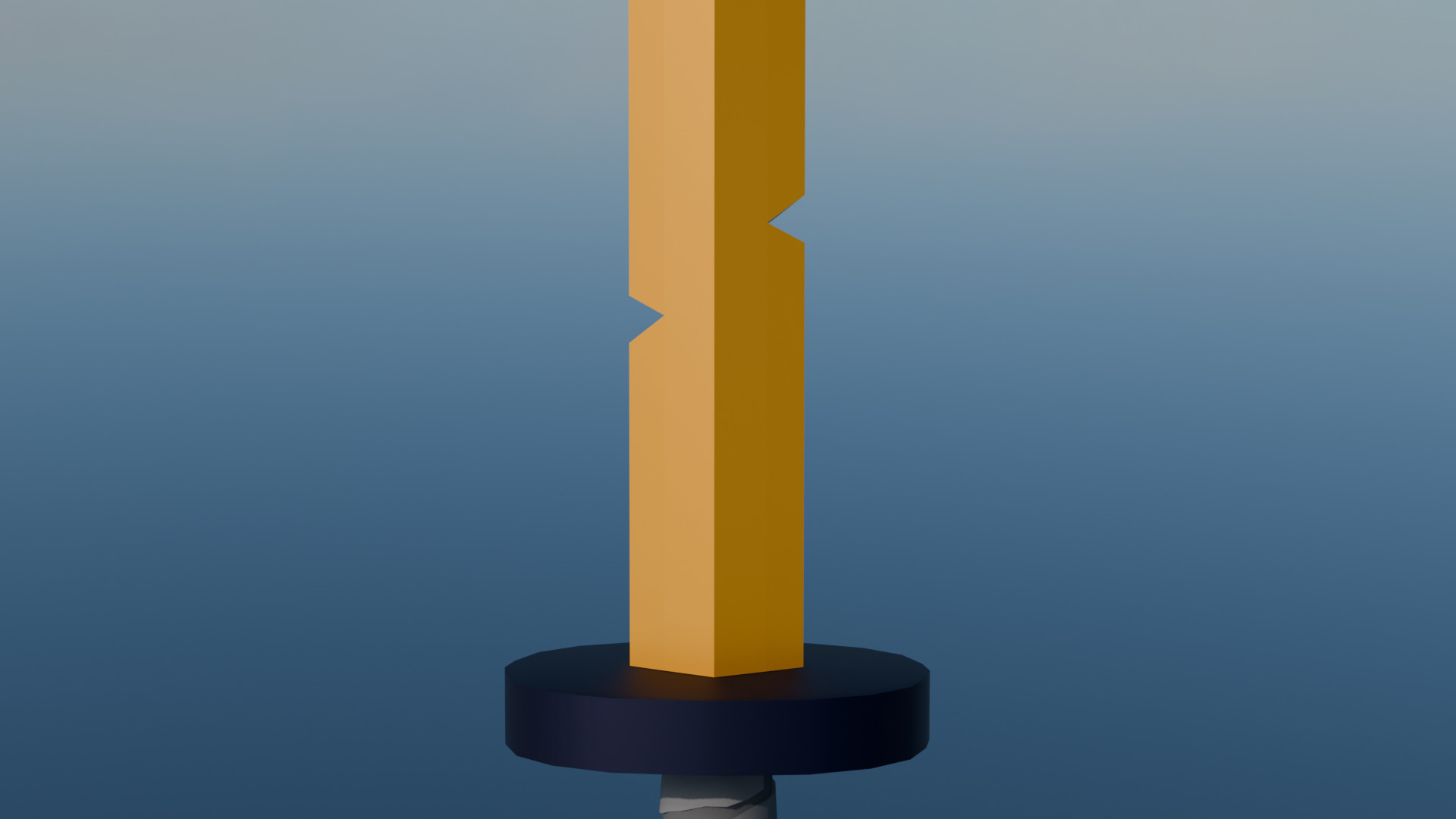 Finn Golden Sword from Adventure Time Low-poly 3D model_13