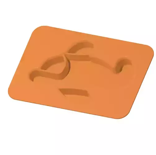 Kids Aeroplane Partition Plate 3D print model