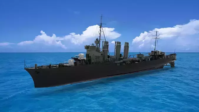 destroyer 3D model