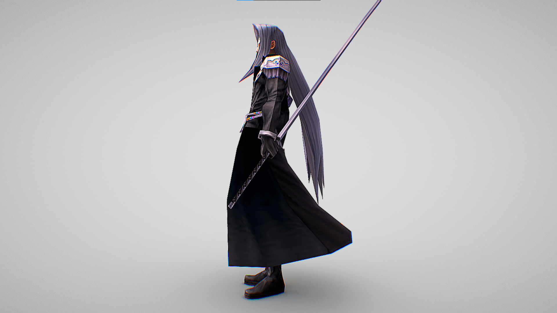 Sephiroth - Final Fantasy - Dissidia Low-poly 3D model_5