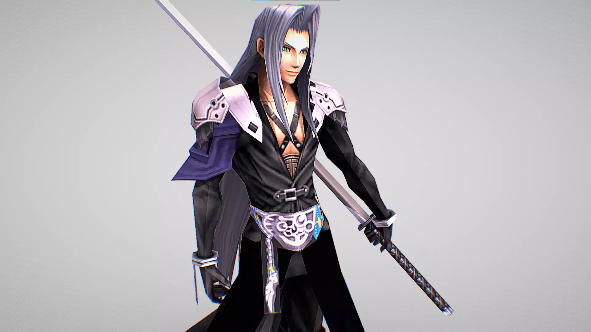 Sephiroth - Final Fantasy - Dissidia Low-poly 3D model_0