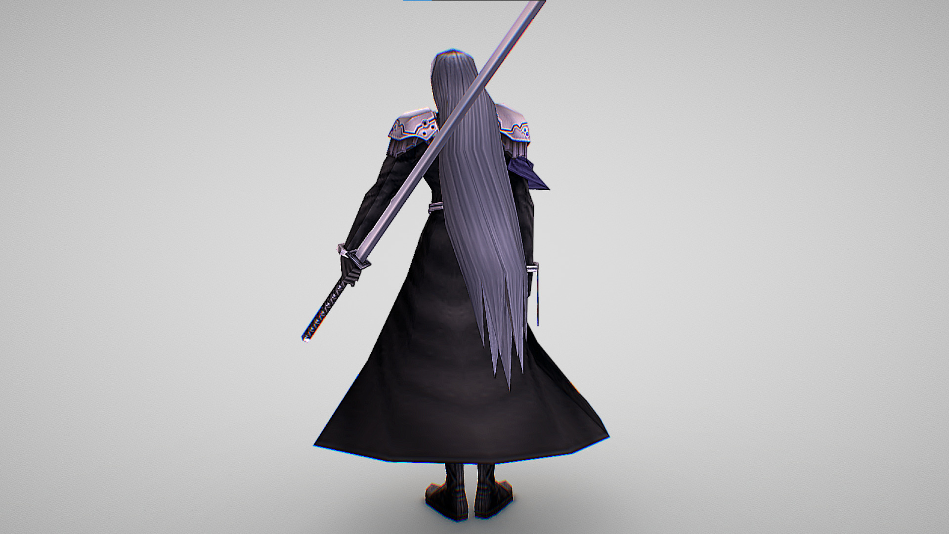 Sephiroth - Final Fantasy - Dissidia Low-poly 3D model_3