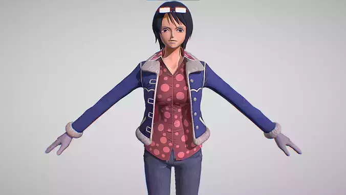Tashigi - One Piece - Odyssey Low-poly 3D model