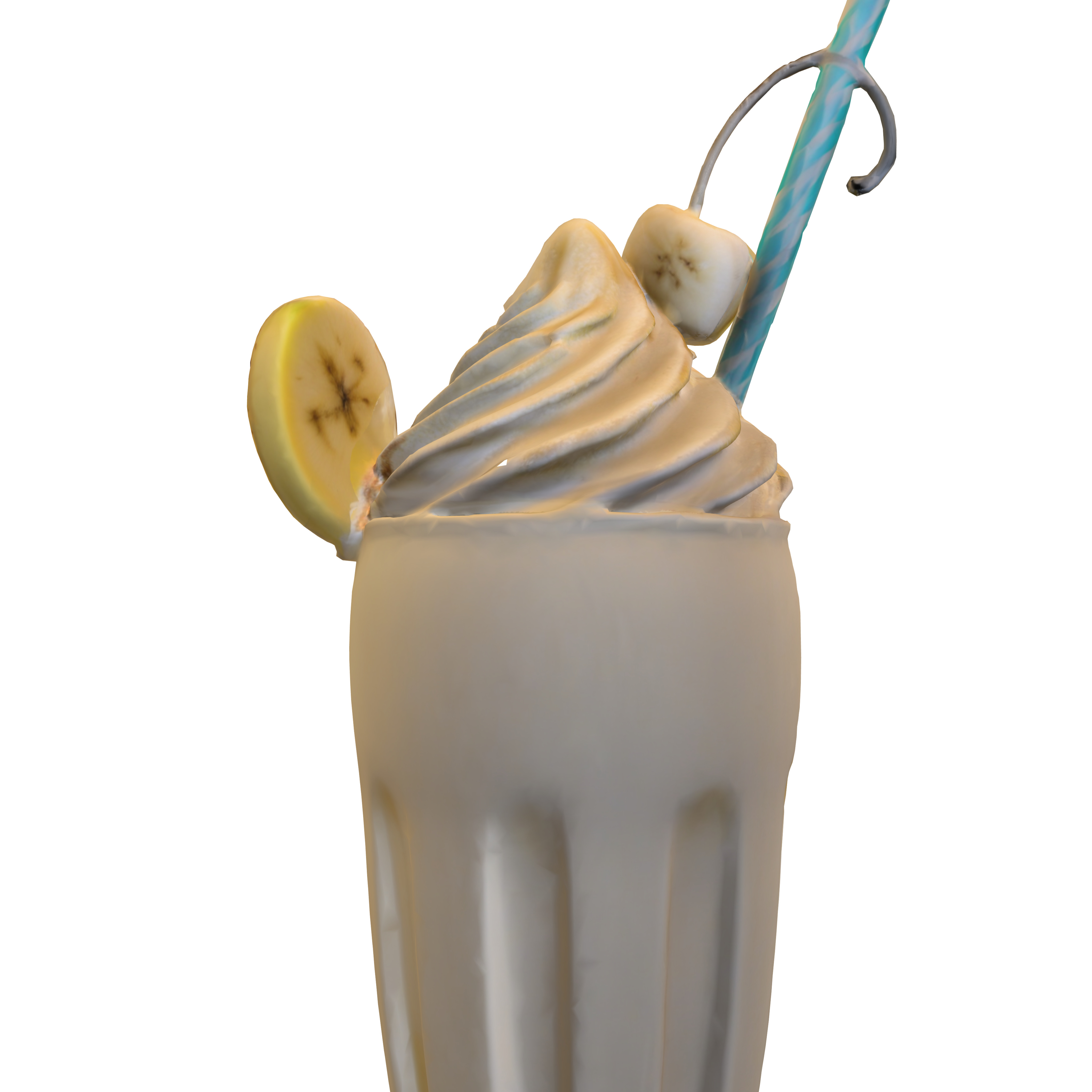 banana milkshake 3D model_2