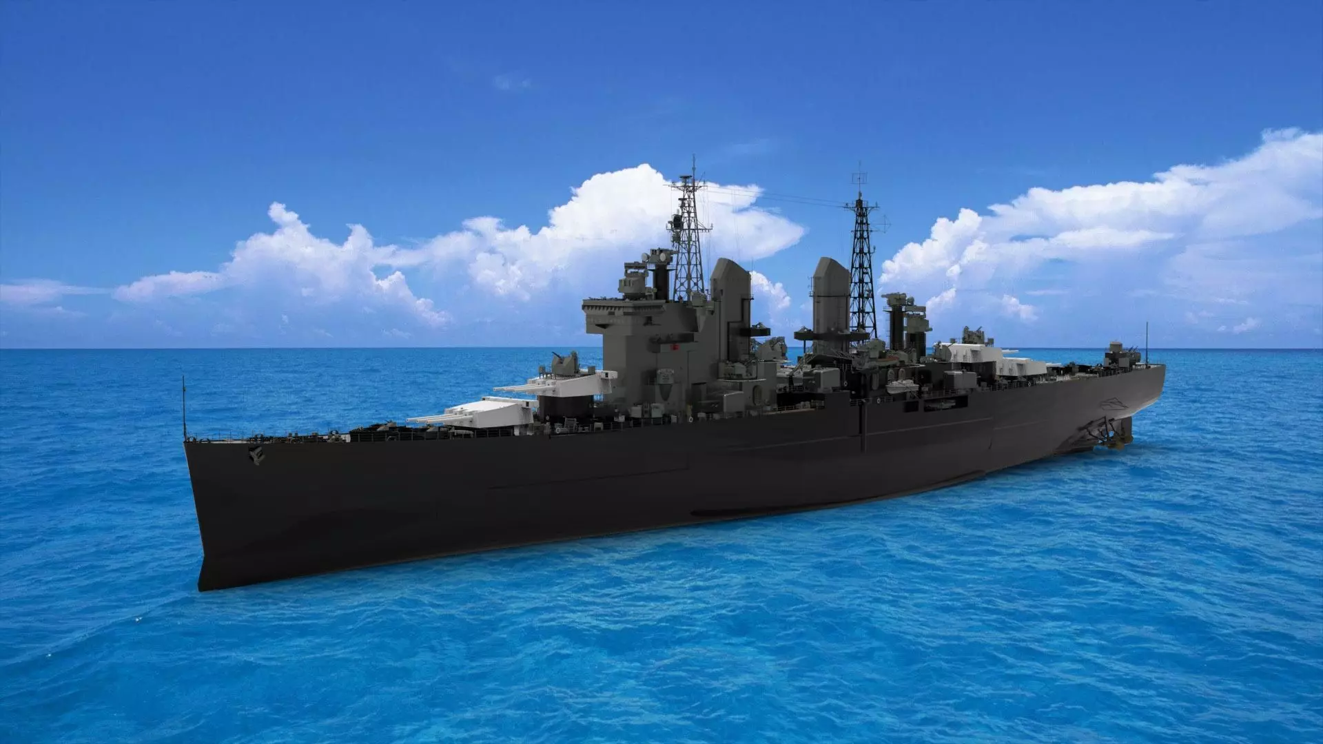 HMS Goliath battleship 3D model_0