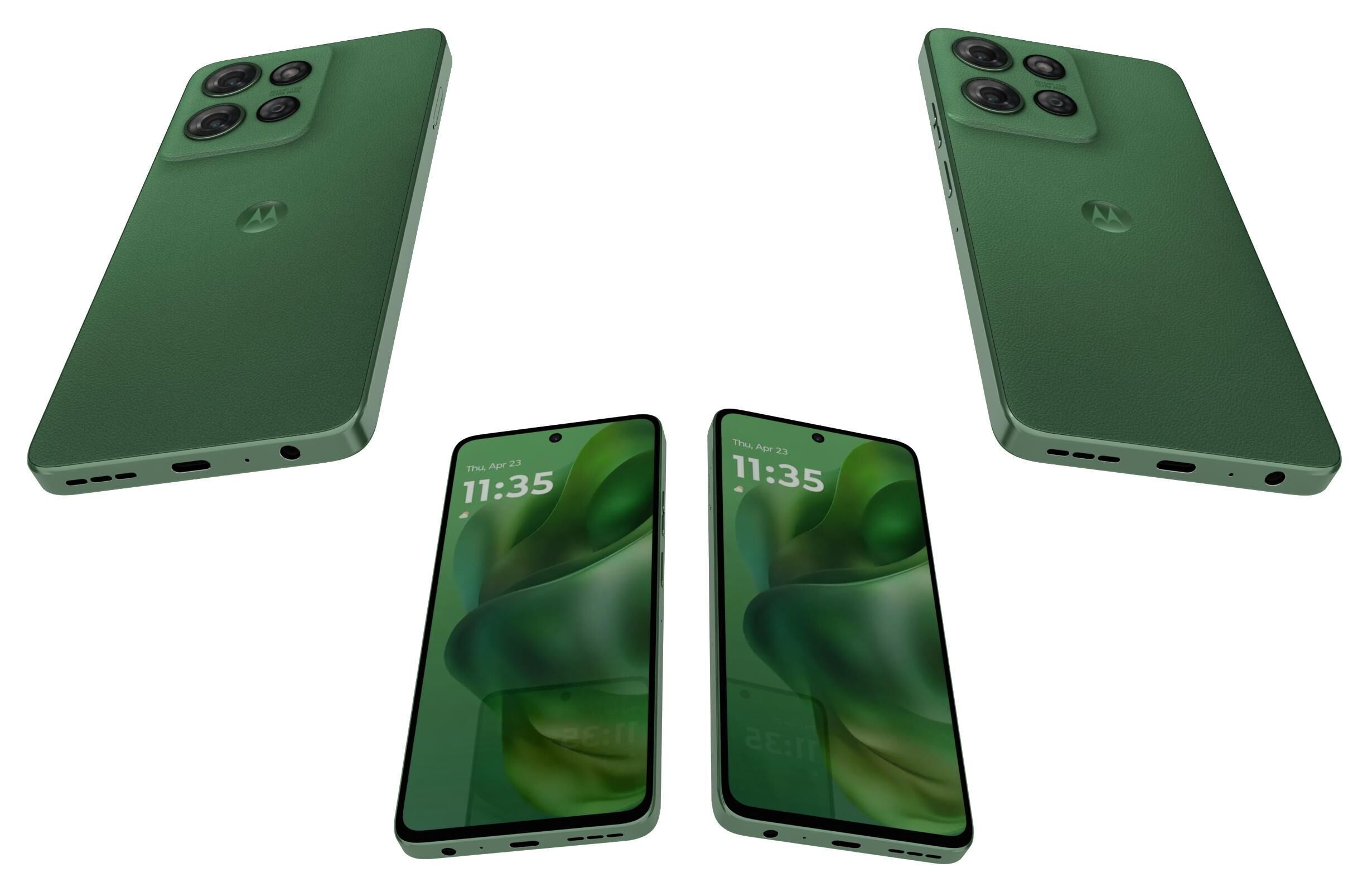 Motorola Moto G Power 2025 Gray And Green 3D model_27