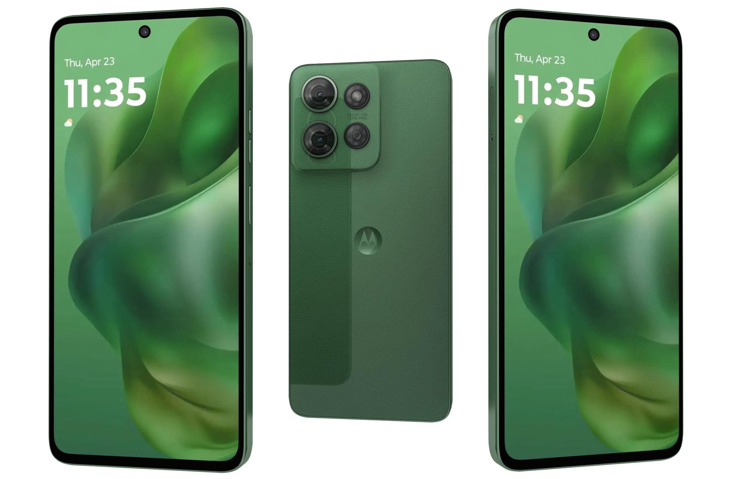 Motorola Moto G Power 2025 Gray And Green 3D model_1