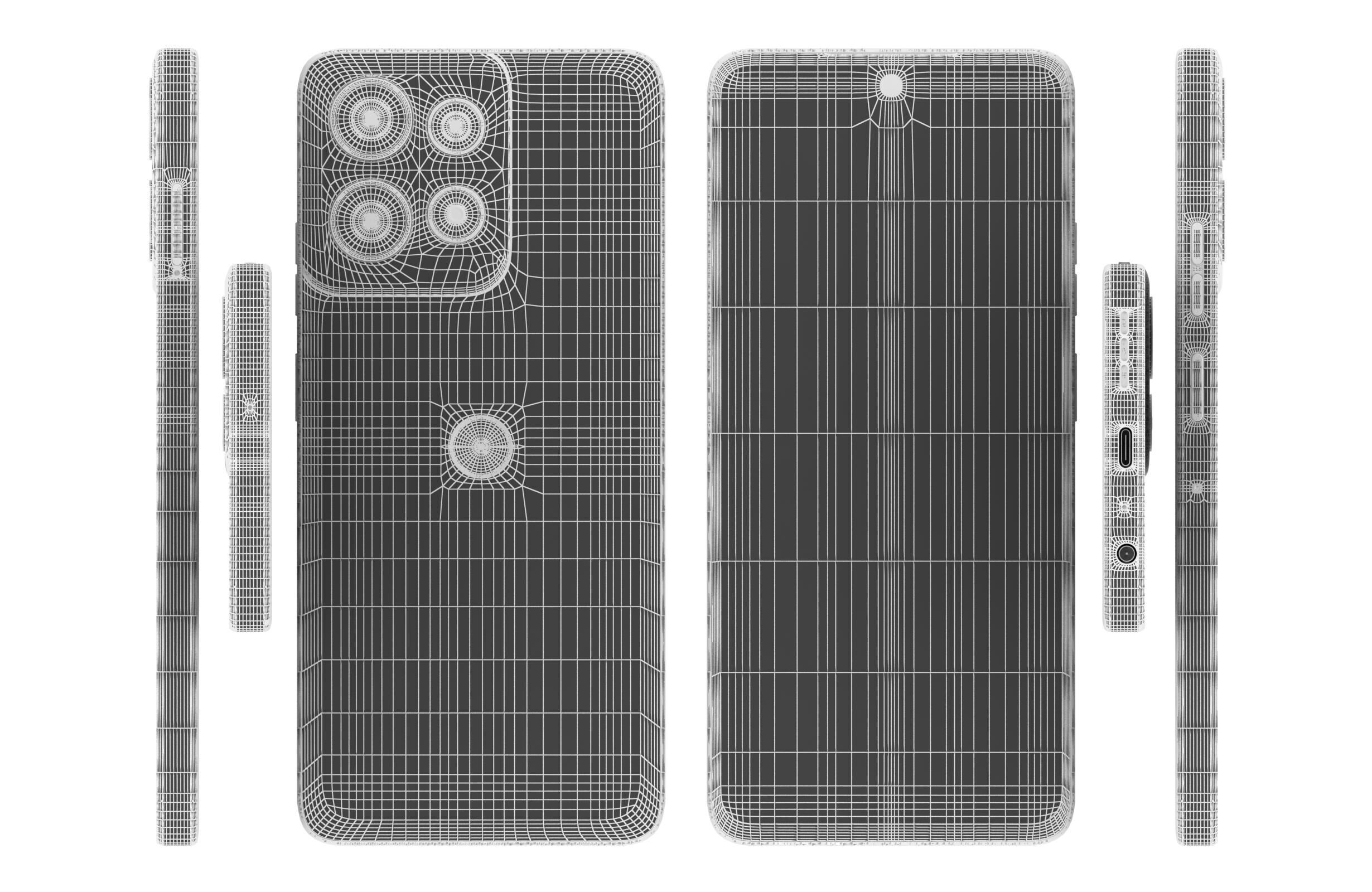 Motorola Moto G Power 2025 Gray And Green 3D model_15