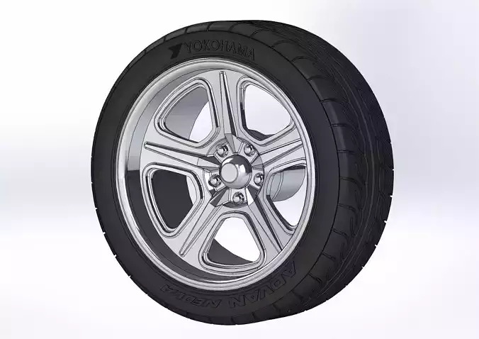 Custom wheels Am Racing VF557 Sugar Bump 18inch for scale model 3D print model