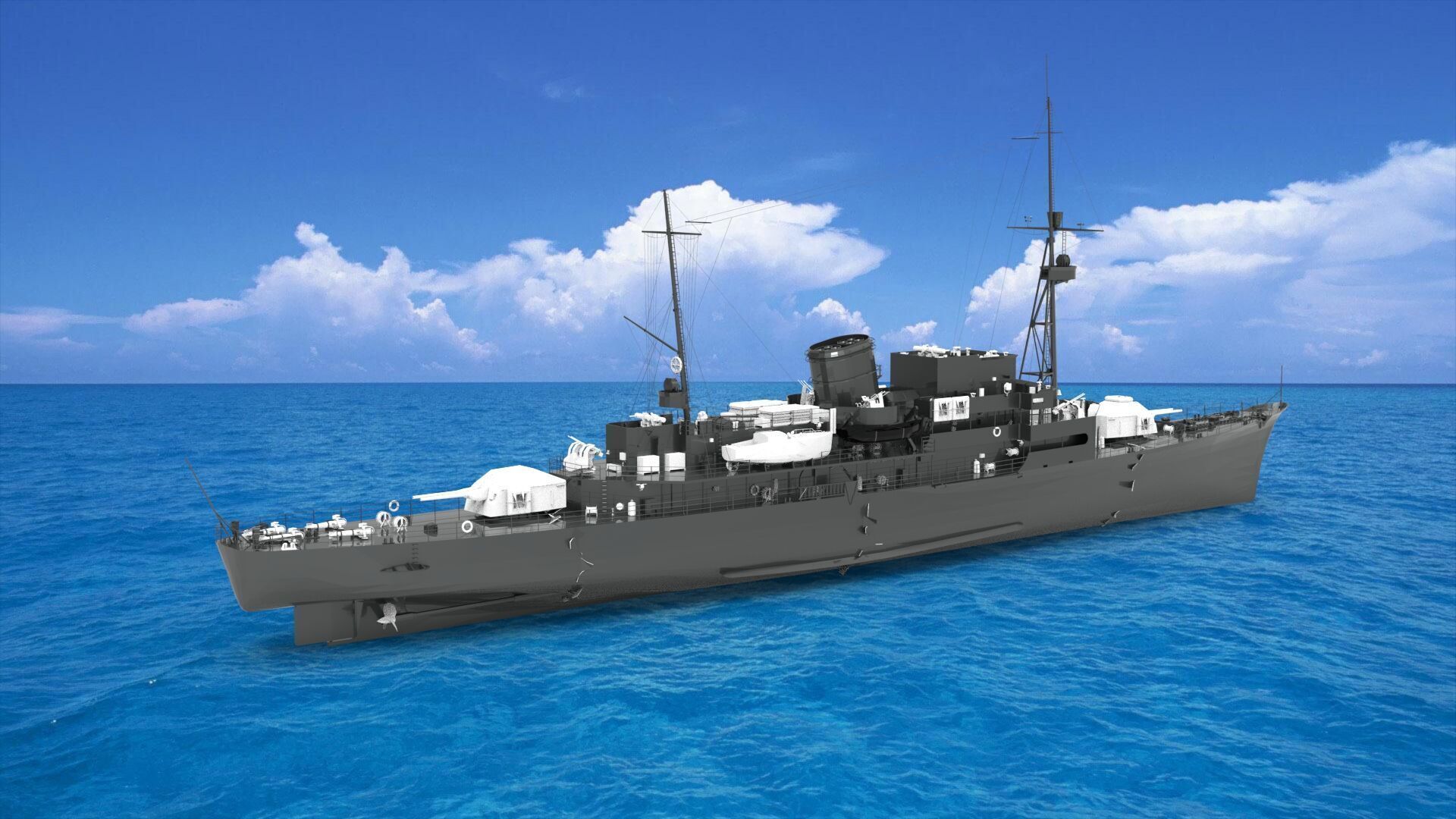 German Tier I cruiser 3D model_1