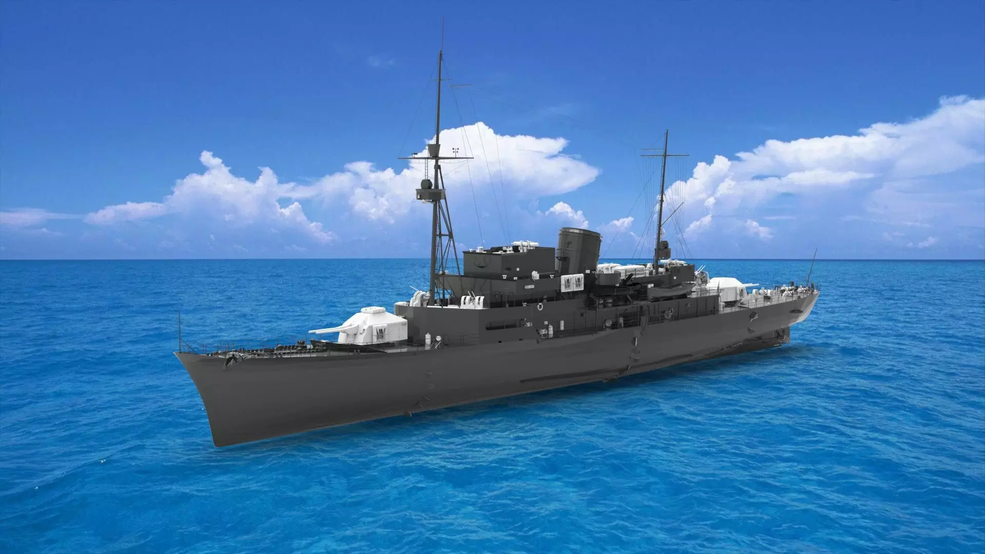 German Tier I cruiser 3D model_0