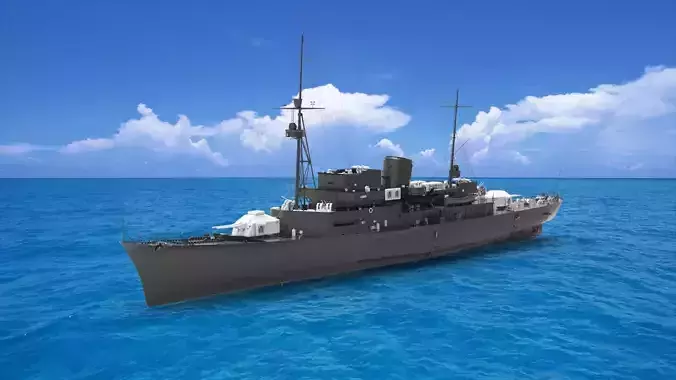 German Tier I cruiser 3D model