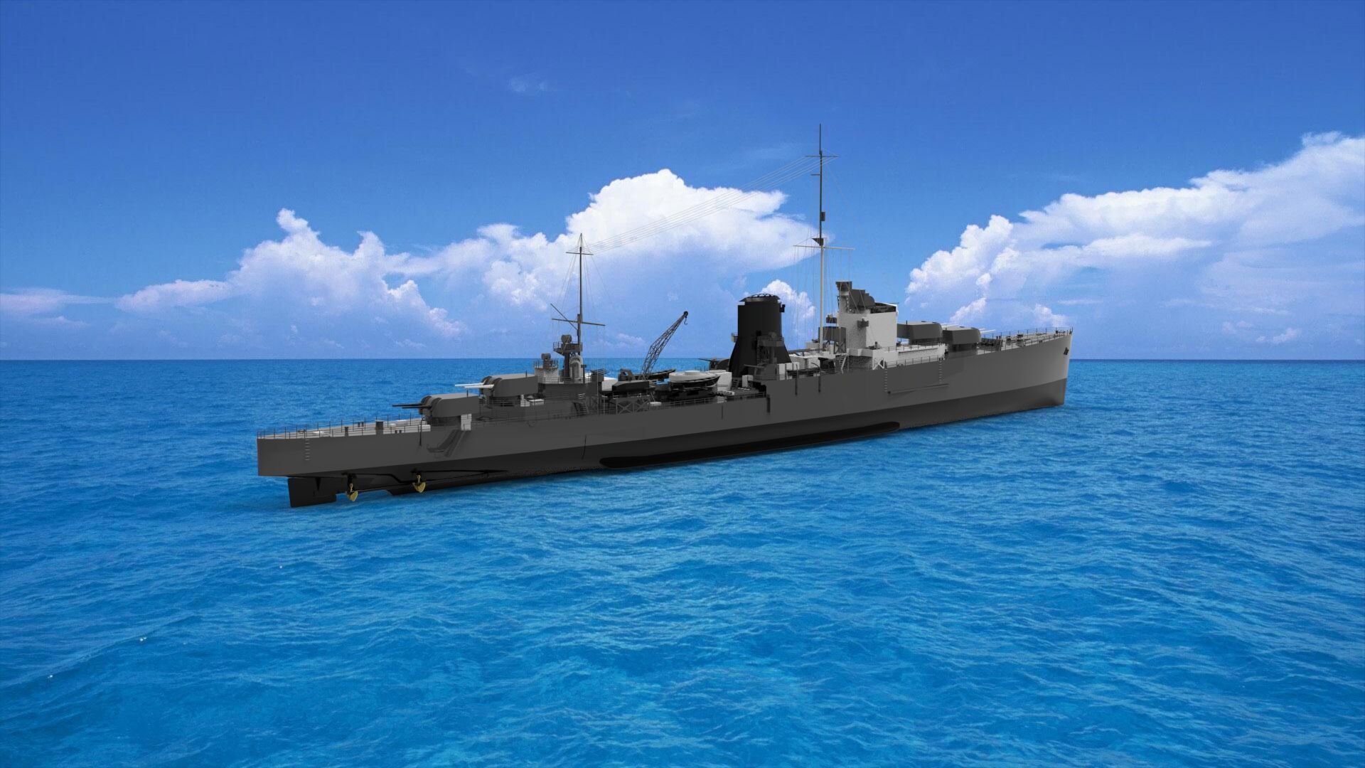 hms Ajax  3D model_1