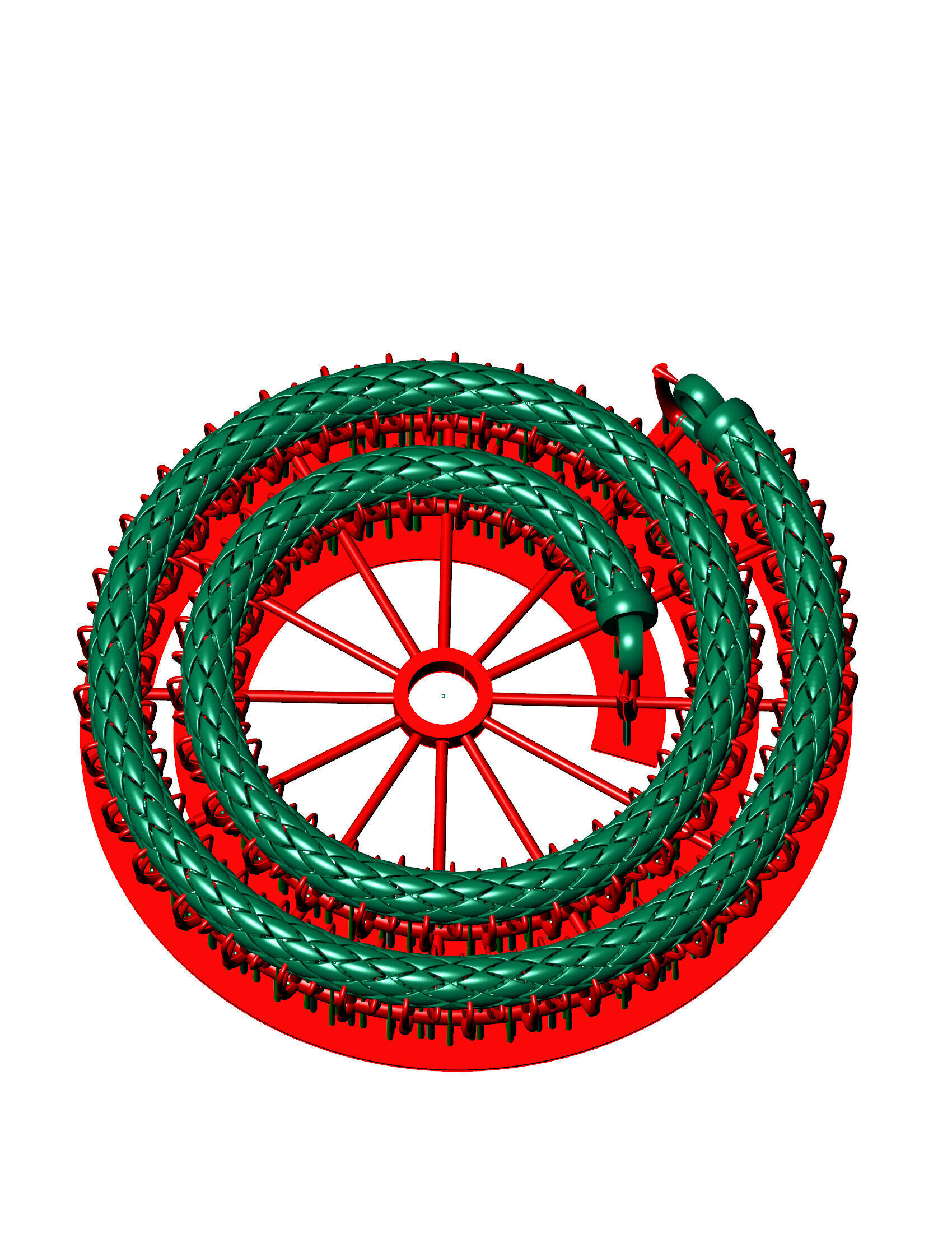 8MM TOP PERMIUM UNISEX CHAIN SPIRAL READY TO PRINT 3D print model_1