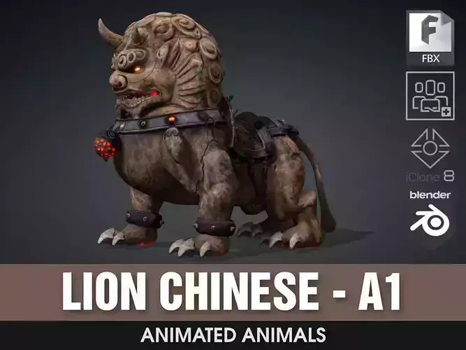Lion Chinese-A1 3D model