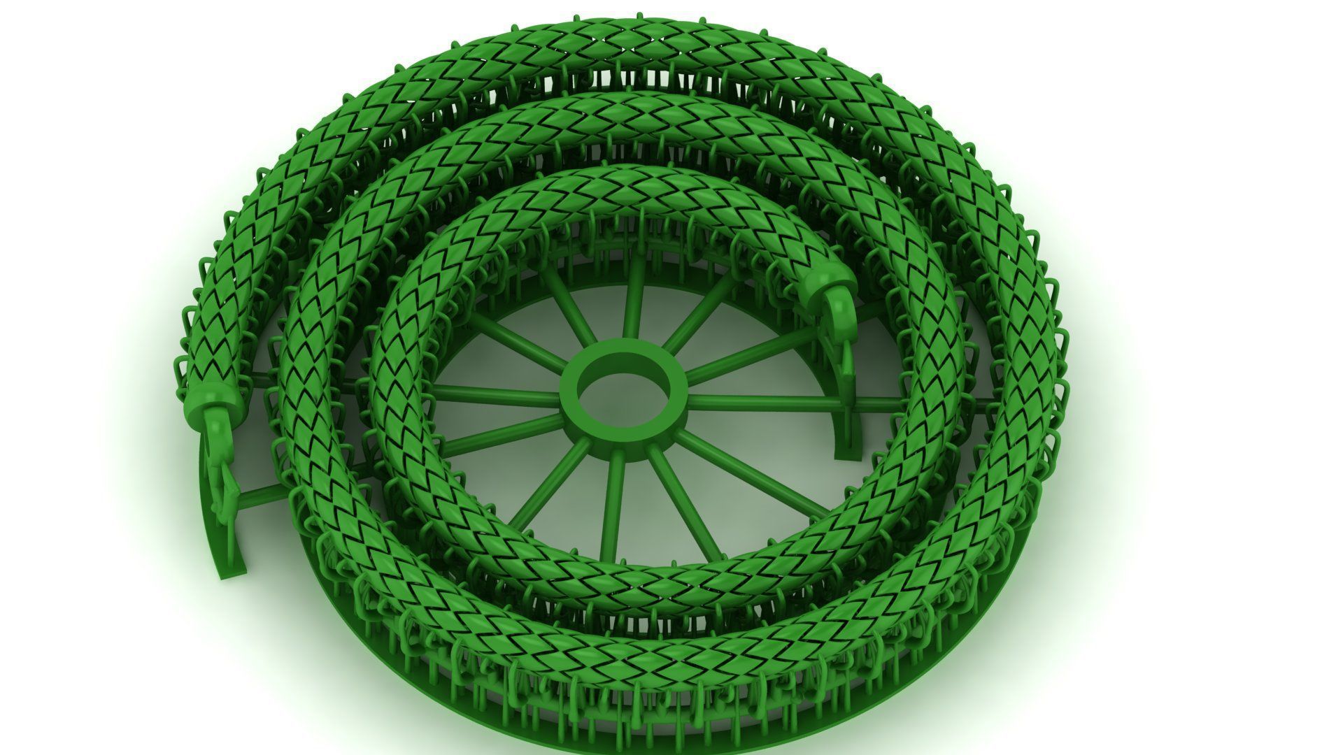 5 SET TOP PERMIUM UNISEX CHAIN SPIRAL READY TO PRINT 3D Model Collection_3