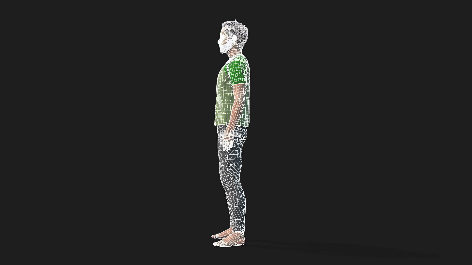 Realistic Human Male 3D Model 3D model_12