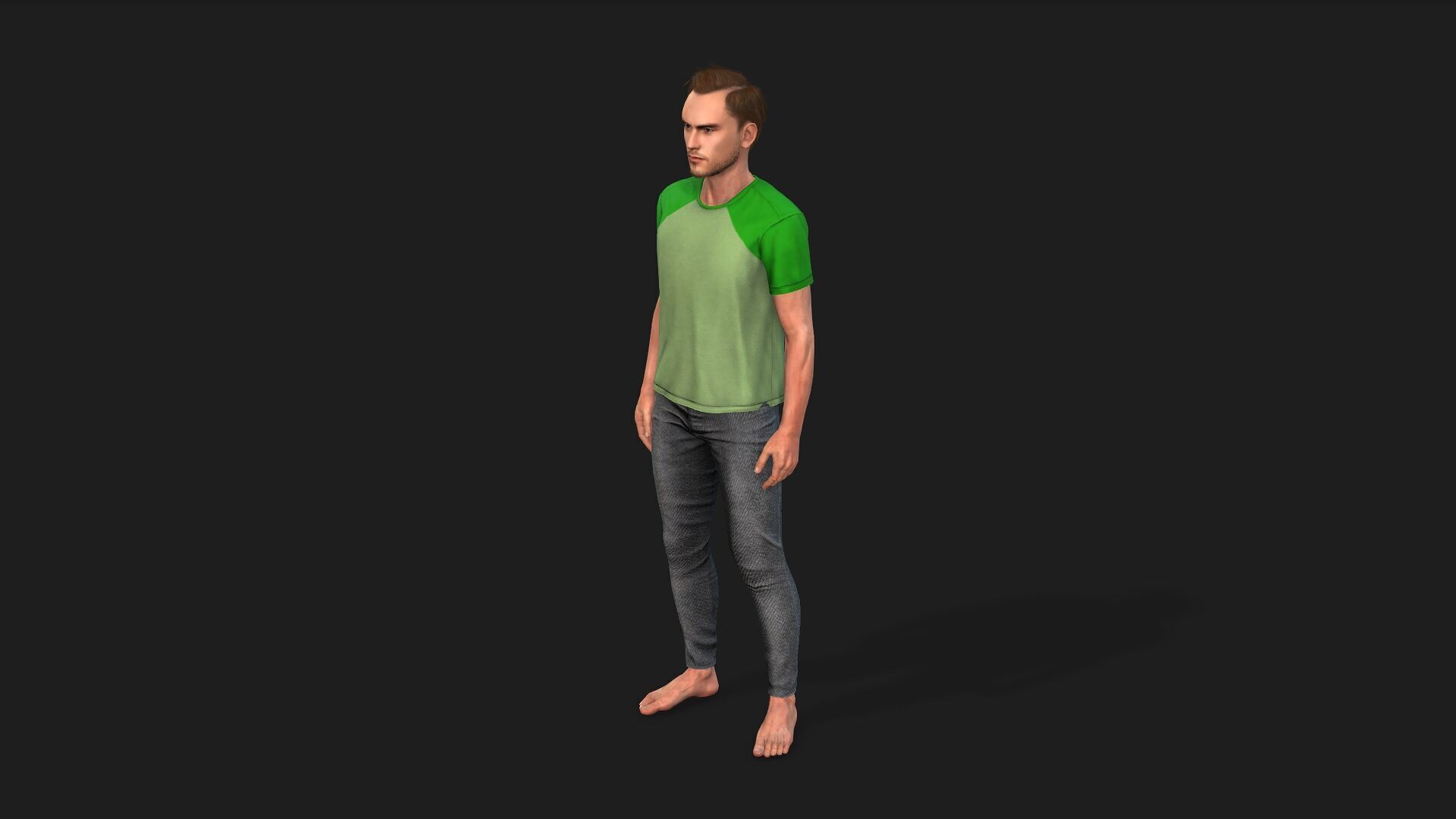 Realistic Human Male 3D Model 3D model_9