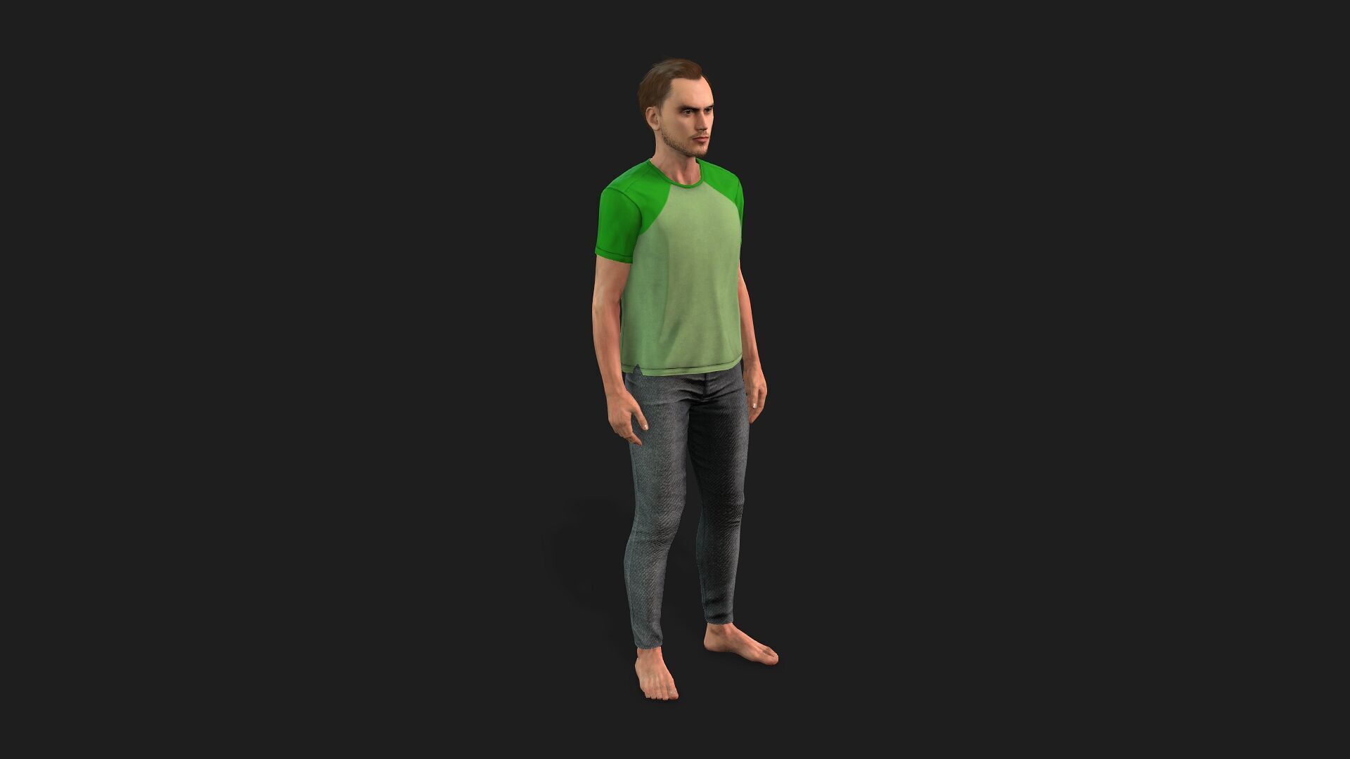 Realistic Human Male 3D Model 3D model_8