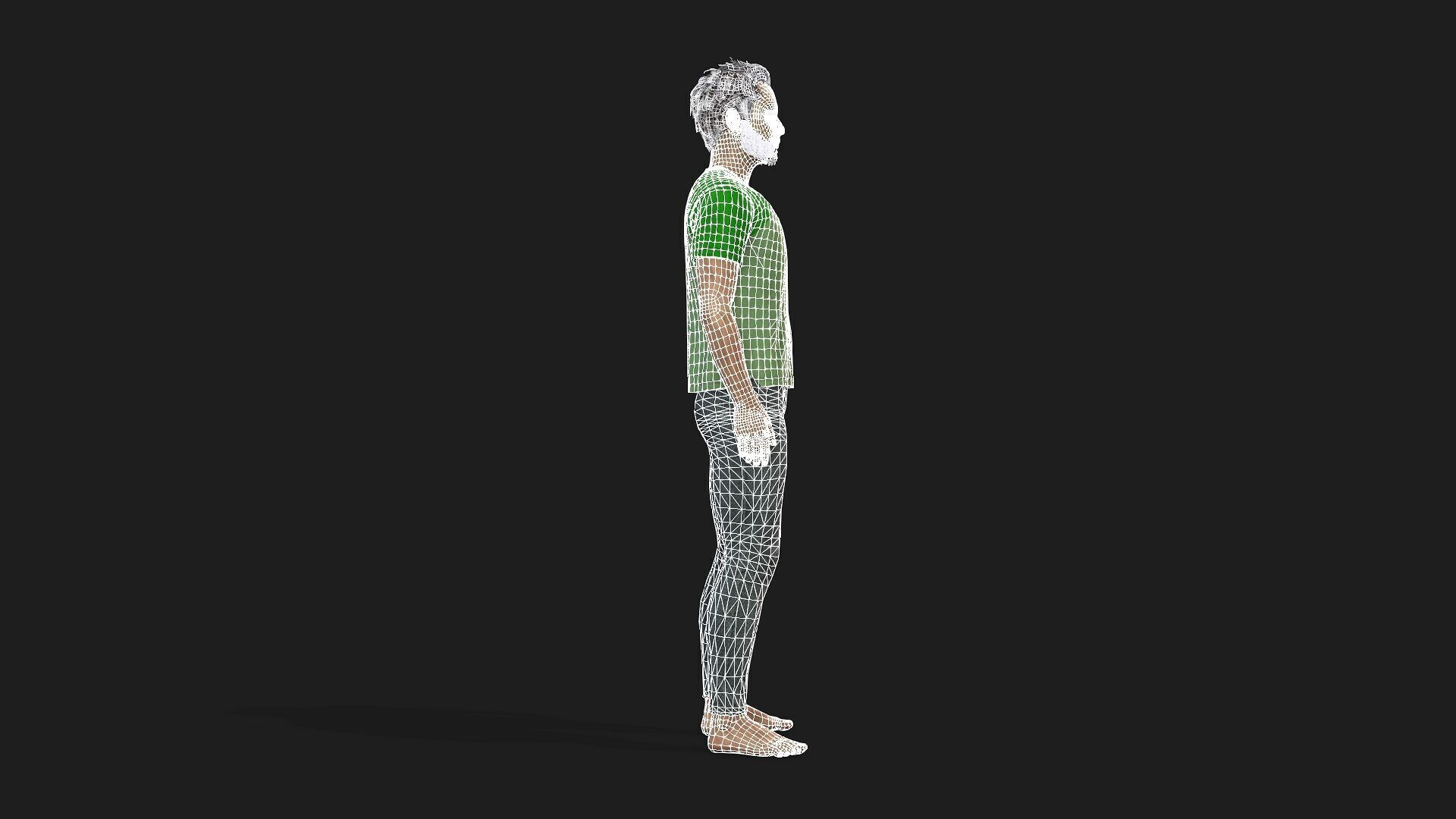 Realistic Human Male 3D Model 3D model_11