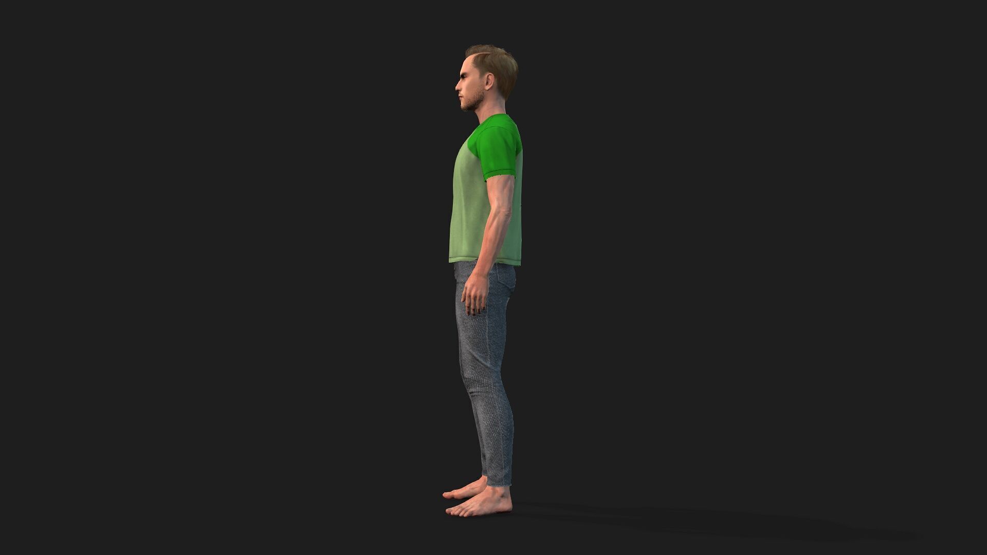 Realistic Human Male 3D Model 3D model_3