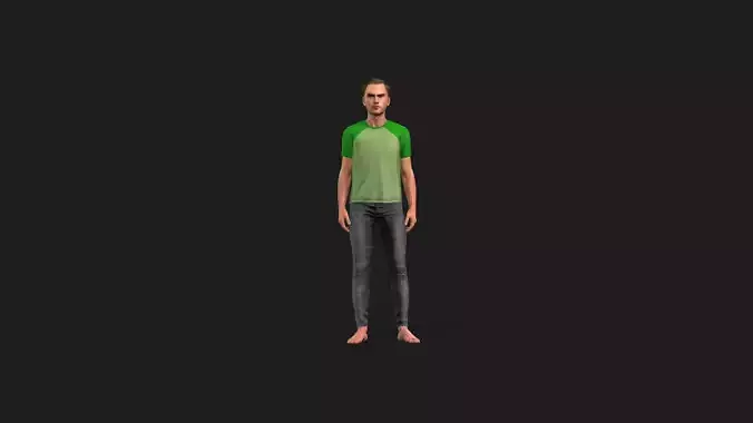 Realistic Human Male 3D Model