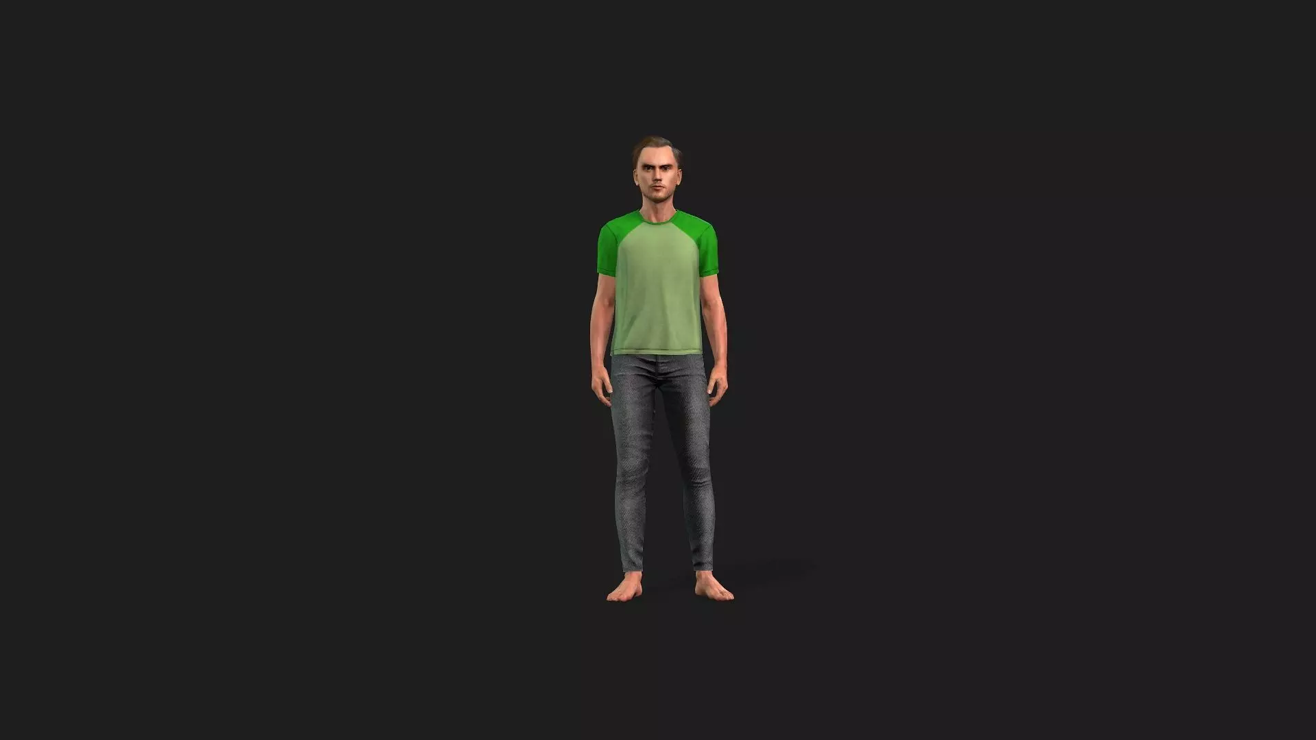 Realistic Human Male 3D Model 3D model_0
