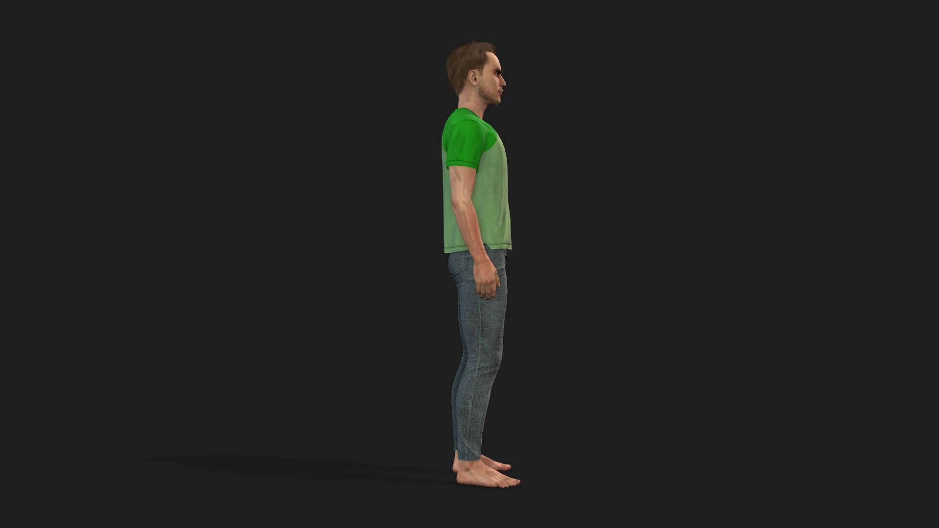 Realistic Human Male 3D Model 3D model_2