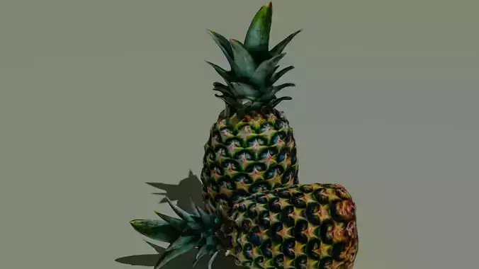 Realistic Pineapple 3D Model  High-Quality Asset for CG Projects