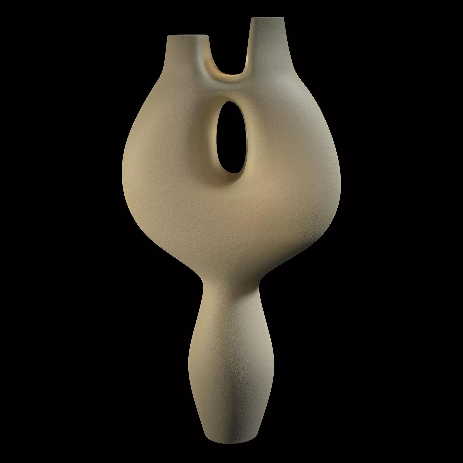 Bridge Handled Vessel 3D model_0