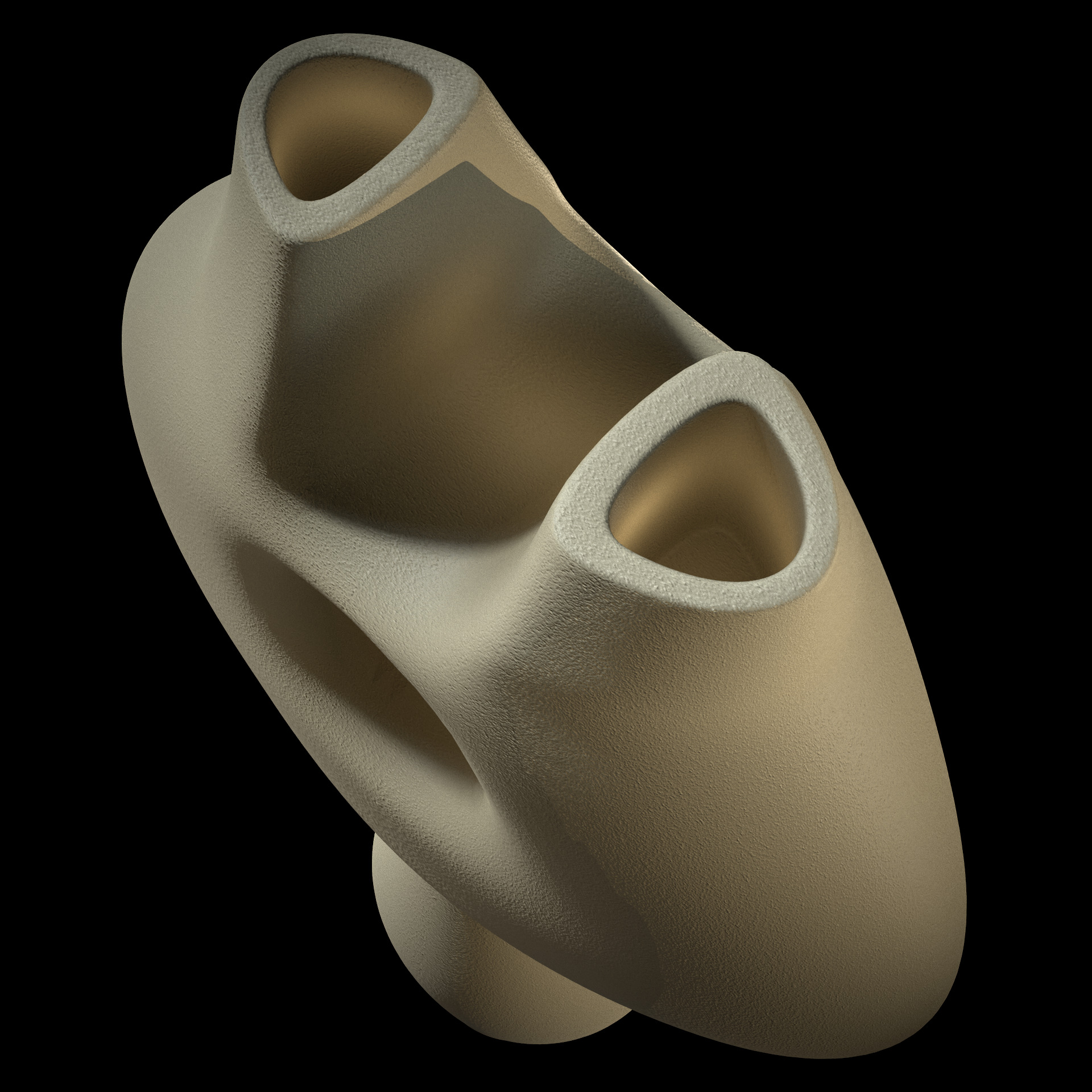 Bridge Handled Vessel 3D model_3