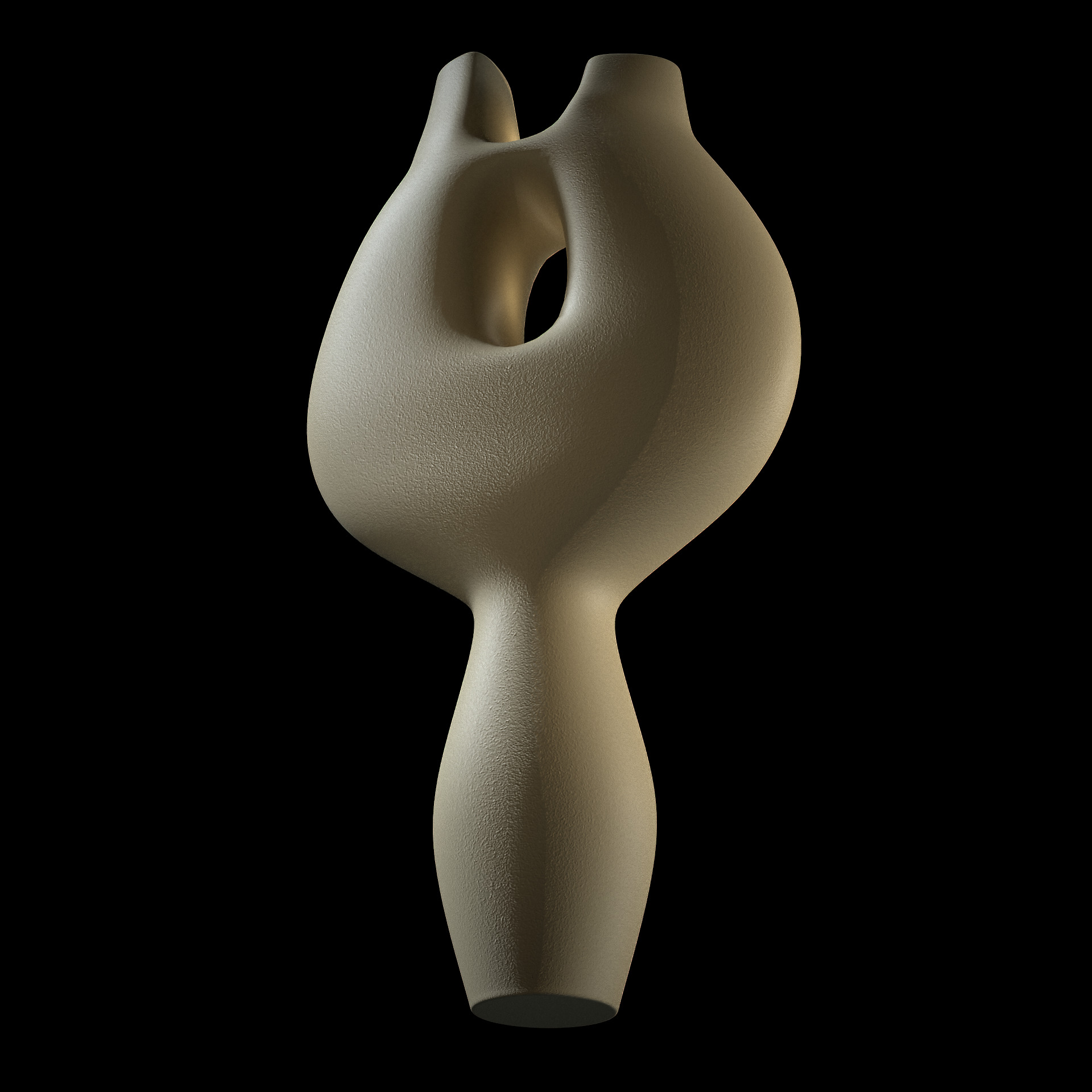 Bridge Handled Vessel 3D model_4