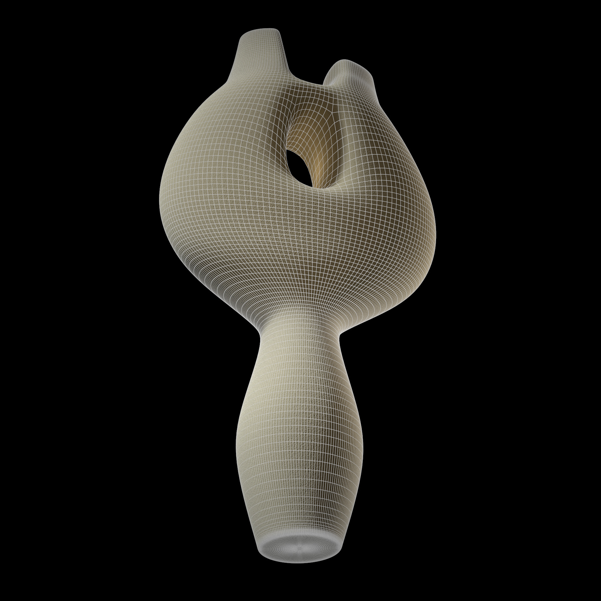 Bridge Handled Vessel 3D model_9