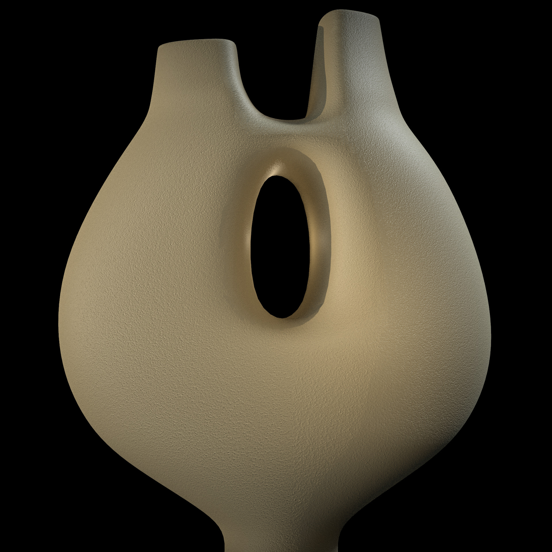 Bridge Handled Vessel 3D model_5