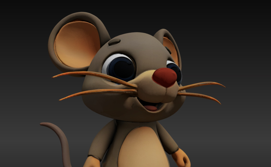 Adorable 3D Printable Cute Mouse Model Perfect for Collectors 3D print model_1