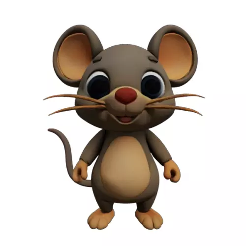 Adorable 3D Printable Cute Mouse Model Perfect for Collectors 3D print model_0
