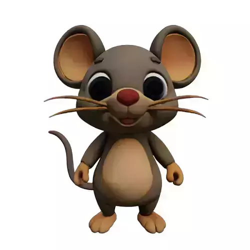Adorable 3D Printable Cute Mouse Model Perfect for Collectors