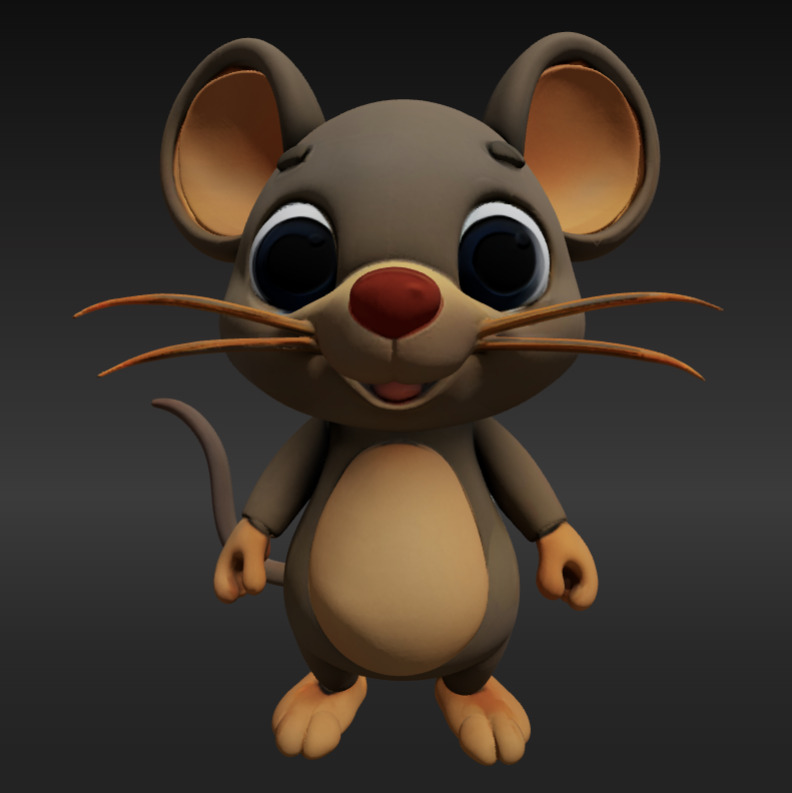 Adorable 3D Printable Cute Mouse Model Perfect for Collectors 3D print model_2