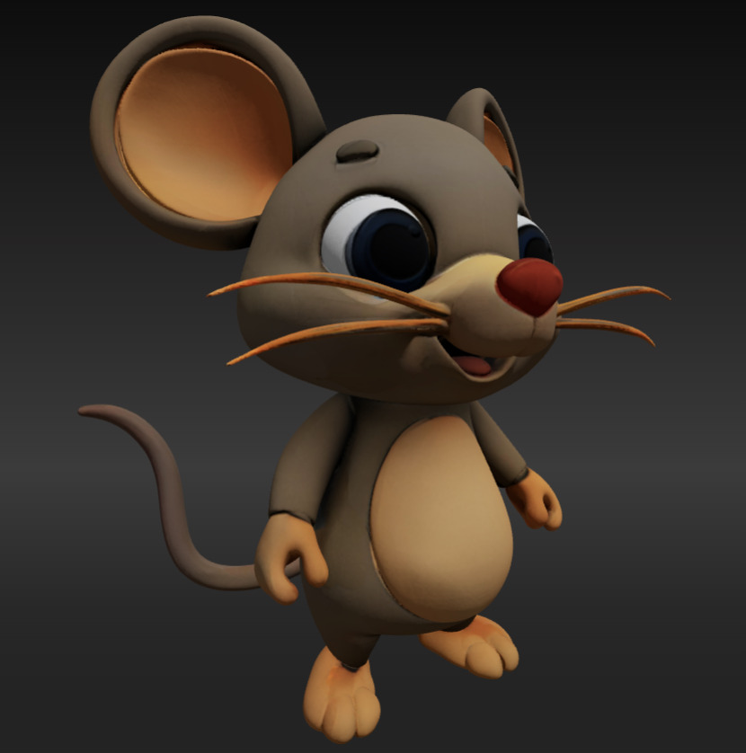 Adorable 3D Printable Cute Mouse Model Perfect for Collectors 3D print model_3