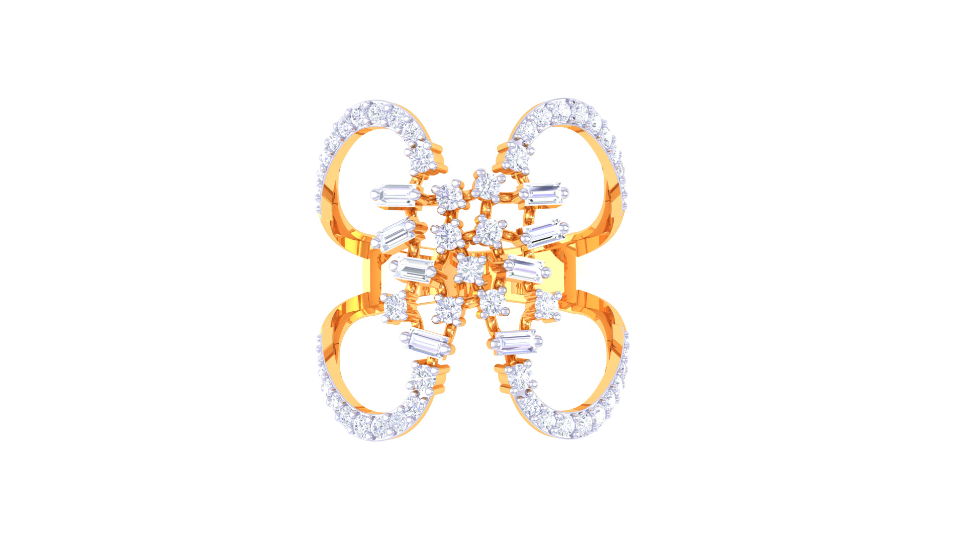 Women Ring Render 3dm STL OBJ FBX Details 3D print model_3