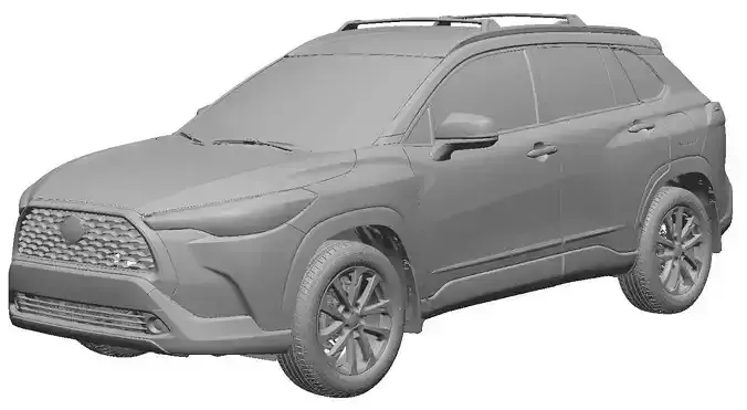 Toyota Corolla Cross XLE-AWD 2022- Exterior Scan 3D model